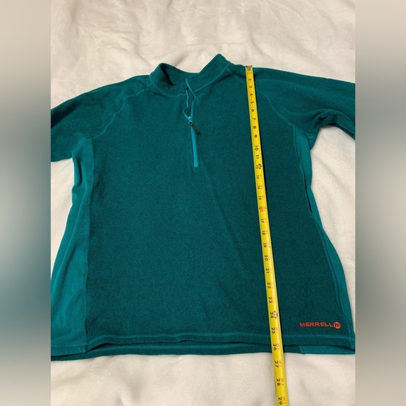 Merrell Men's 1/4 Zip Pullover Long Sleeve Green Casual Size L - Picture 7 of 11